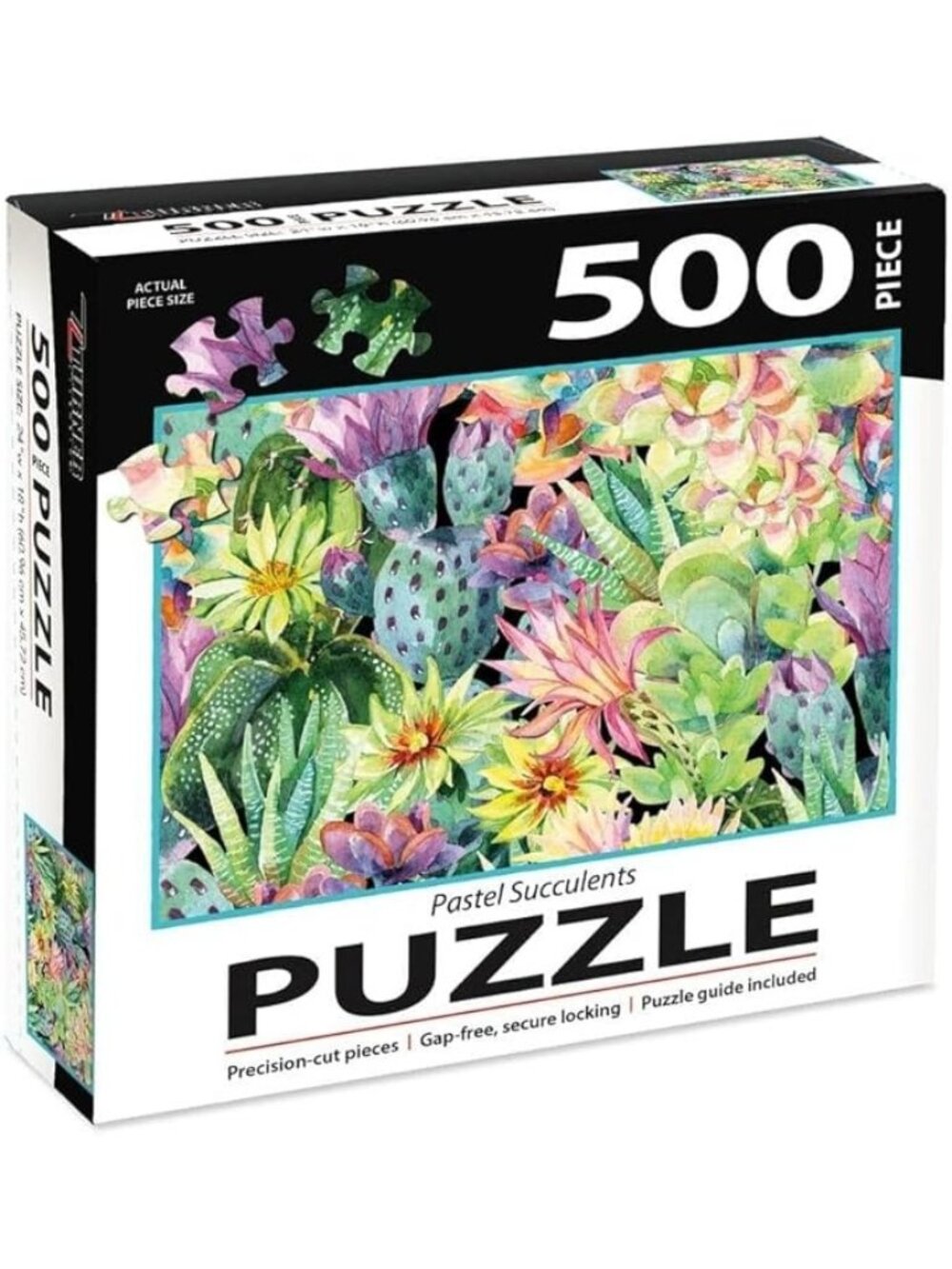 Turner Licensing Jigsaw Pastel Succulents 500 Pieces Puzzle Multi Size OS NIB